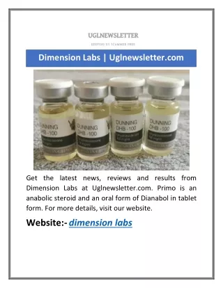 Dimension Labs | Uglnewsletter.com