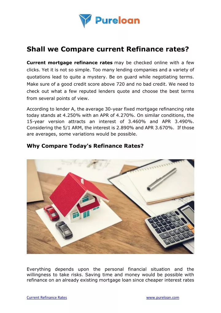 shall we compare current refinance rates