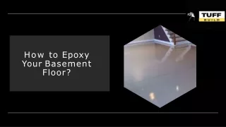how to epoxy your basement floor