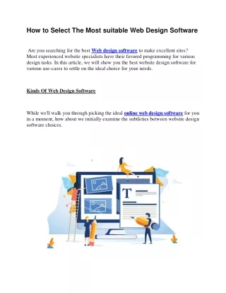 How to Select The Most suitable Web Design Software - ConvrtX