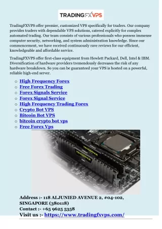tradingfxvps offer premier customized
