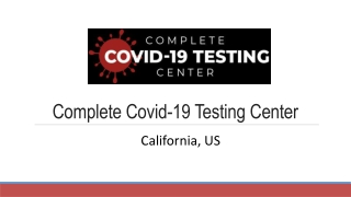 COVID-19 testing services in California