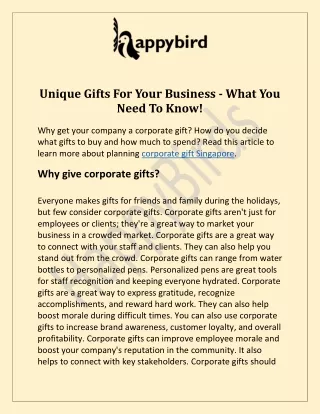Impressive Unique Gifts For Your Employees