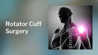 Rotator cuff surgery in Coimbatore