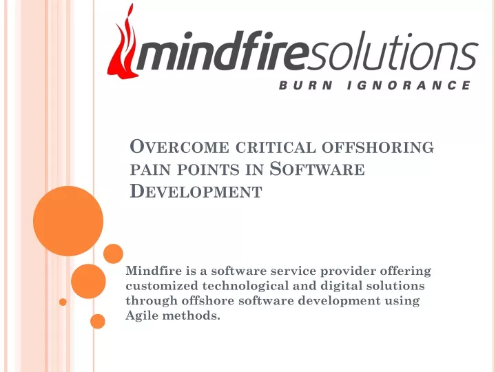 o vercome critical offshoring pain points