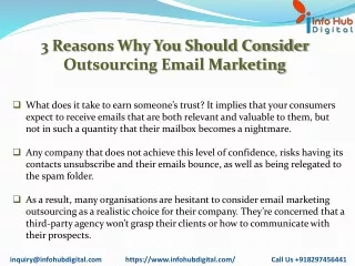 3 reasons why you should consider outsourcing email marketing
