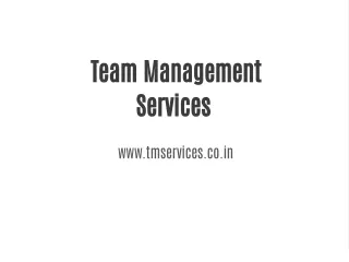 Team Management Services