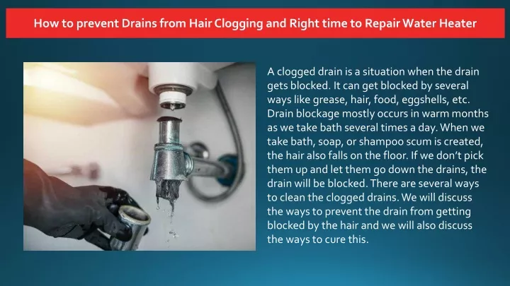 how to prevent drains from hair clogging