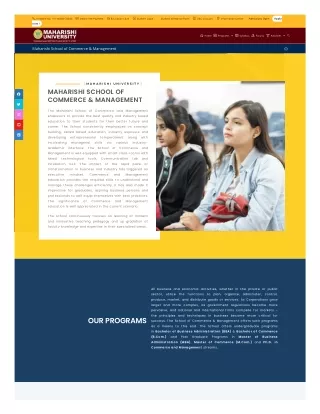 maharishi school of commerce management
