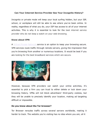 can your internet service provider see your