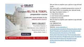 IELTS and TOEFL Classes in Pune
