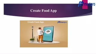 Create Food App