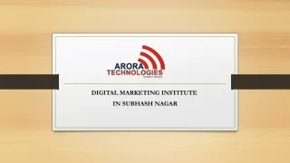 digital marketing institute in Subhash nagar