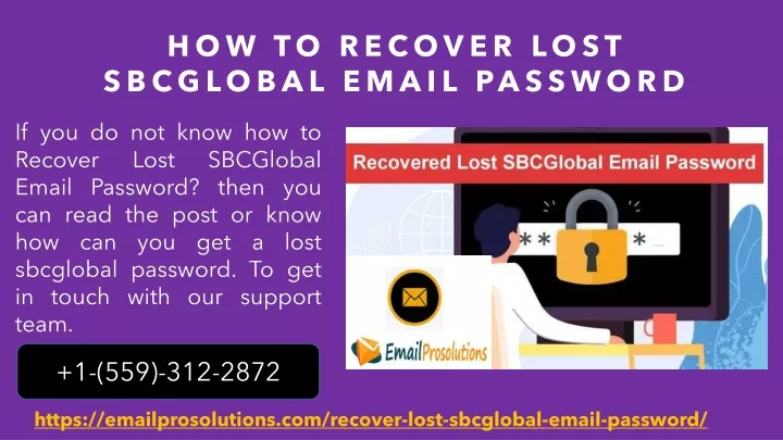 how to recover lost sbcglobal email password