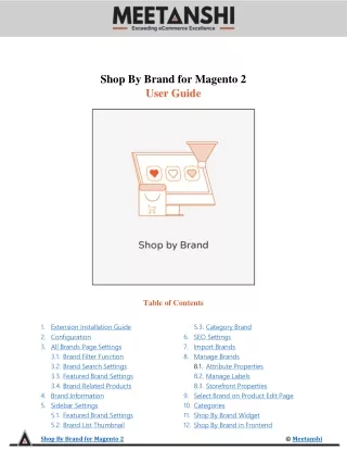 shop by brand for magento 2 user guide