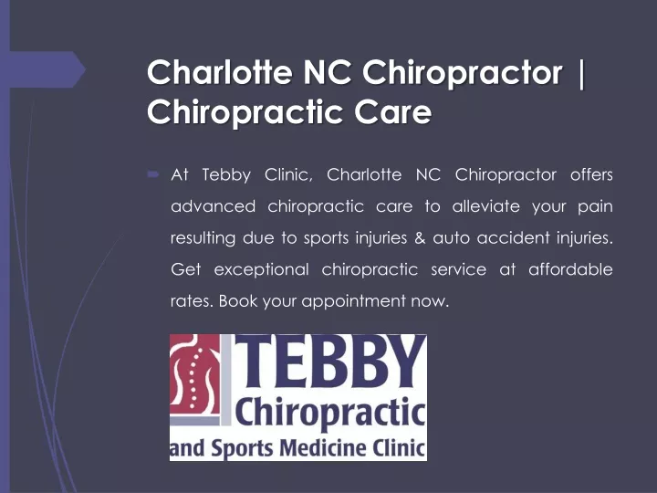 charlotte nc chiropractor chiropractic care