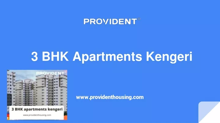 3 bhk apartments kengeri