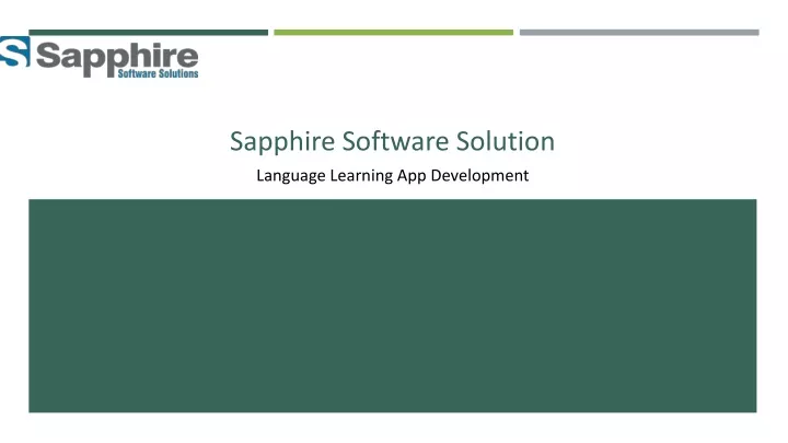 sapphire software solution