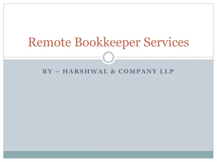 remote bookkeeper services