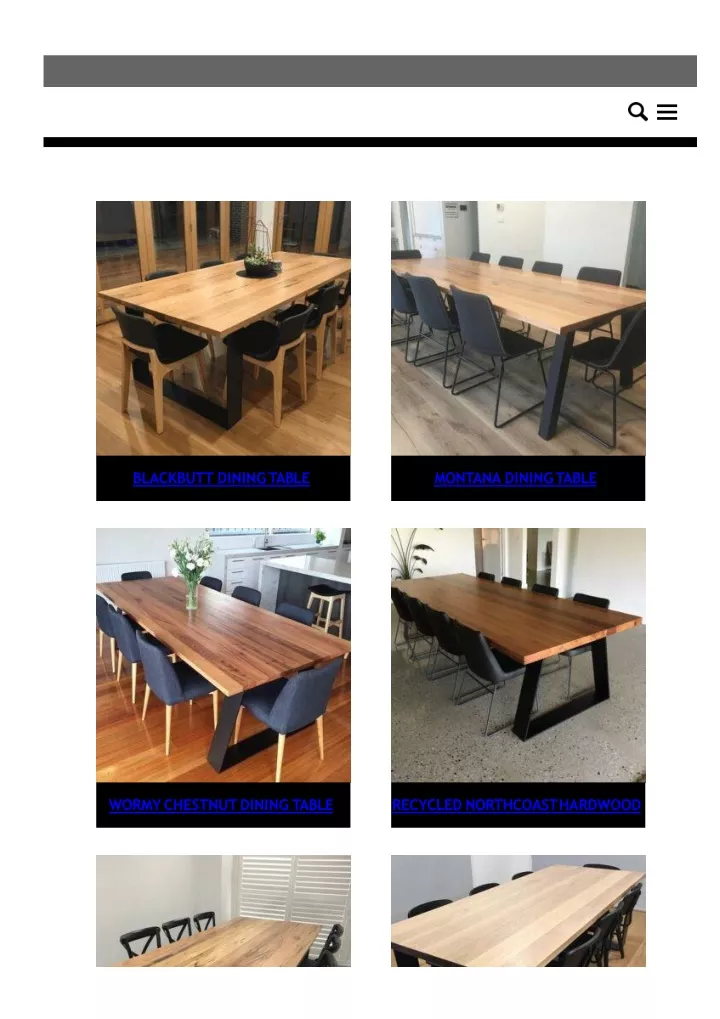 dining tables