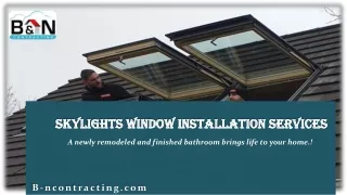 skylights window installation services