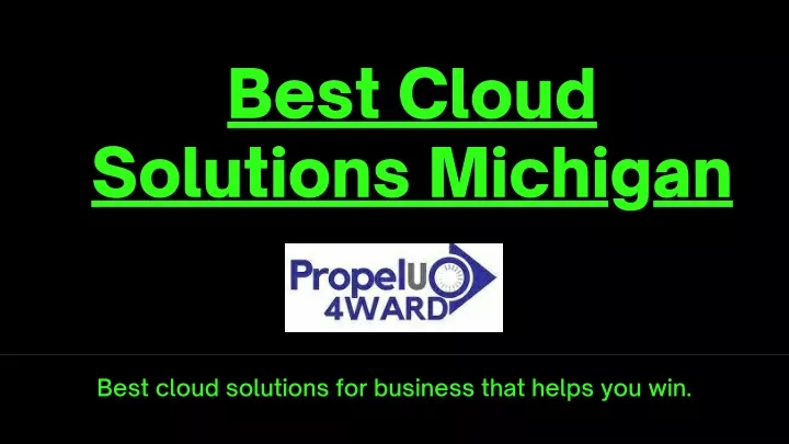 best cloud solutions michigan