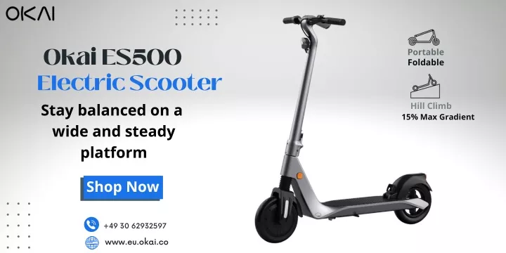 okai es500 electric scooter stay balanced
