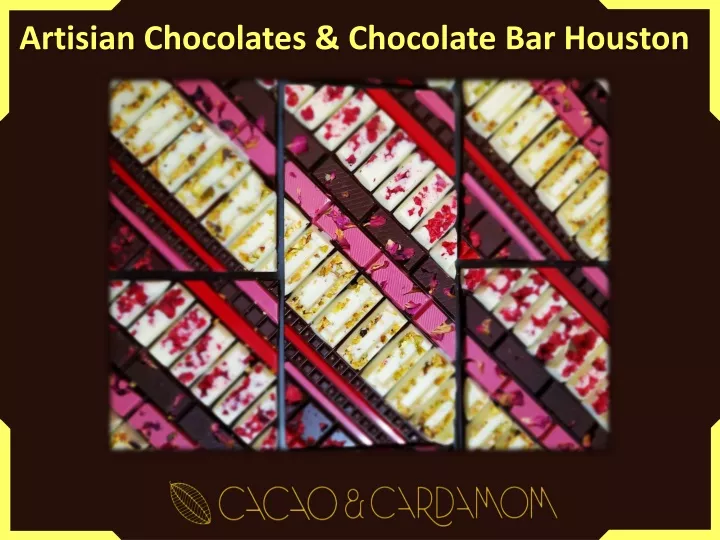 artisian chocolates chocolate bar houston
