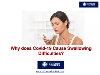 why does covid 19 cause swallowing difficulties