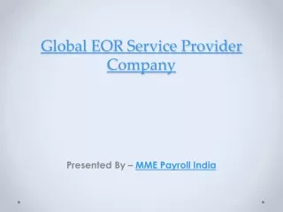 global eor service provider company