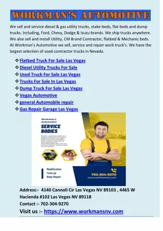 Trucks For Sale In Las Vegas