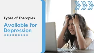 Therapies for Depression