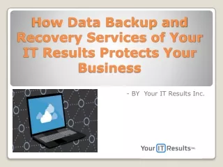 Data Backup and Recovery Services