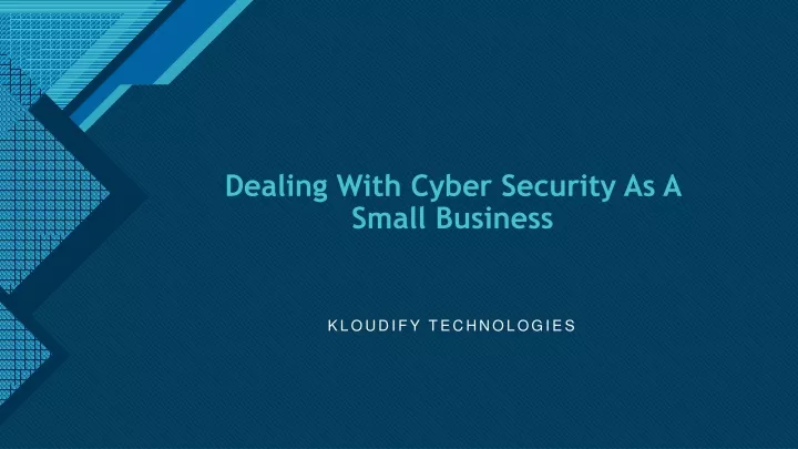 dealing with cyber security as a small business