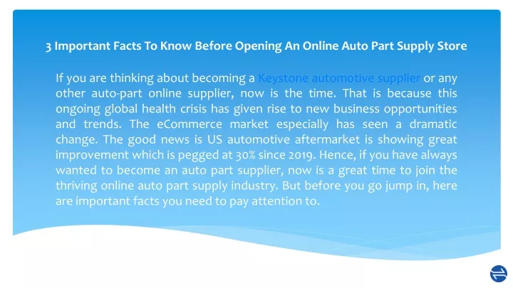 3 important facts to know before opening