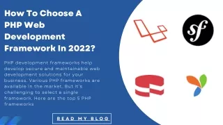 How To Choose A PHP Web Development Framework In 2022