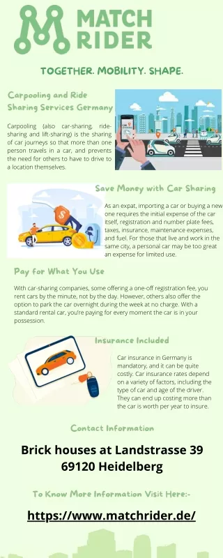 Carpooling and Ride Sharing Services Germany