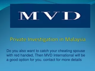 Private Investigation in Malaysia