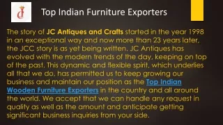 Top Indian Wooden Furniture Exporters