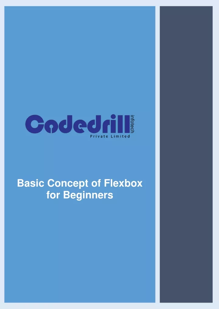 basic concept of flexbox for beginners