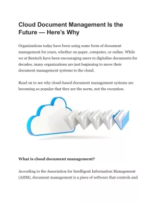 cloud document management is the future here s why