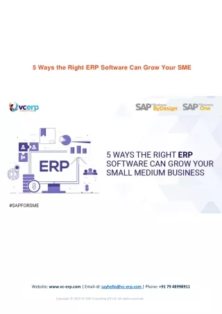 5 ways the right erp software can grow your sme