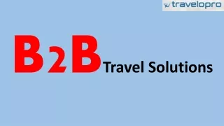 b2b travel solutions