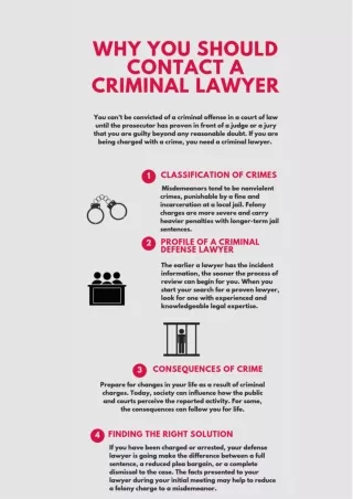 Why you should contact a Criminal Lawyer in Brampton