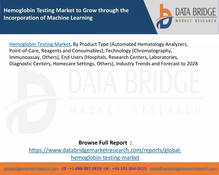 hemoglobin testing market to grow through