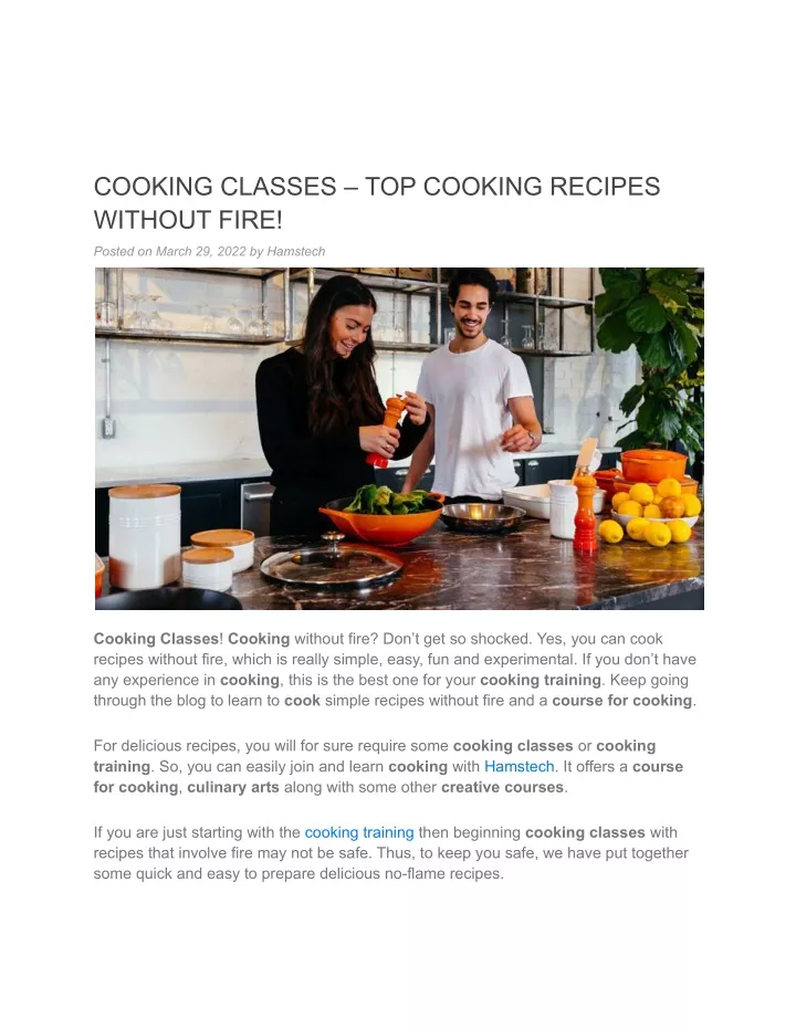 cooking classes top cooking recipes without fire