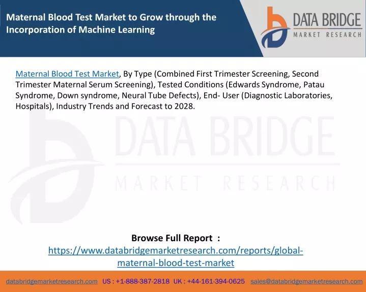 maternal blood test market to grow through