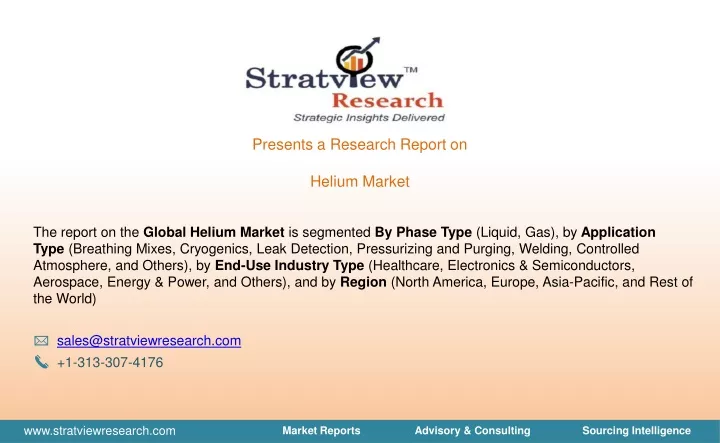 presents a research report on helium market