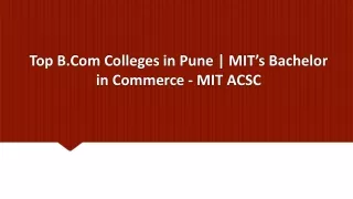 top b com colleges in pune mit s bachelor in commerce mit acsc