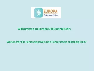 Warum Wir Für Personalausweis Und Führerschein Zuständig Sind